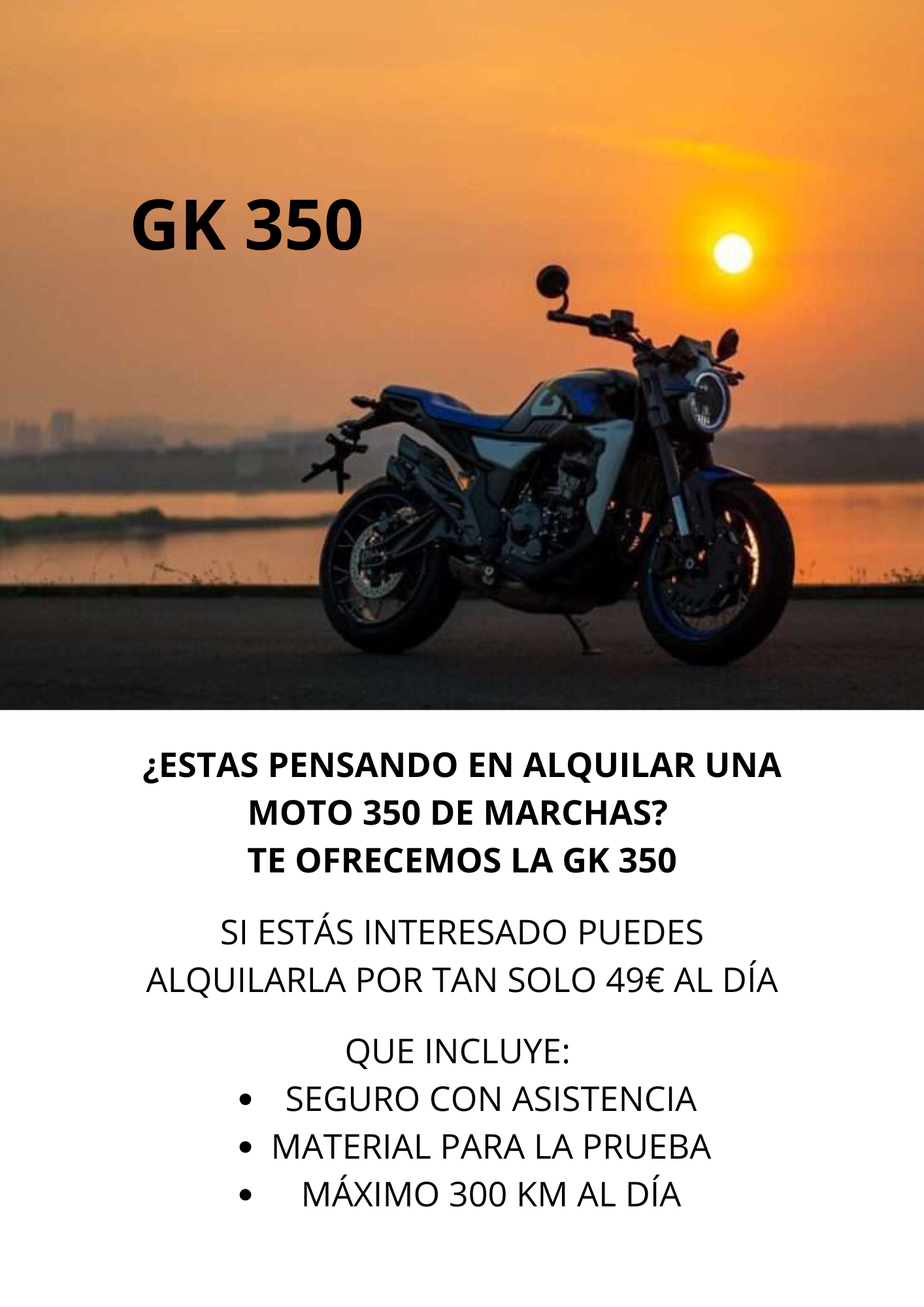 ALQUILER GK 350