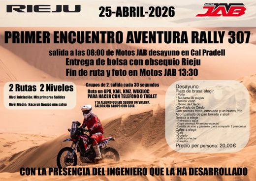 Encuentro Rieju Aventura 307 R