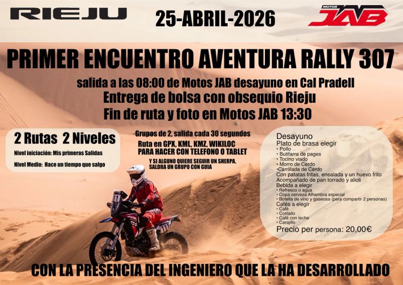 Encuentro Rieju Aventura 307 R