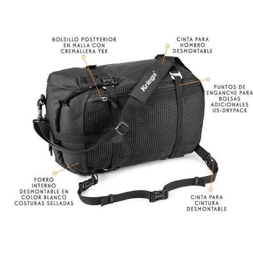 Bolsa kriega us-30 drypack cordura