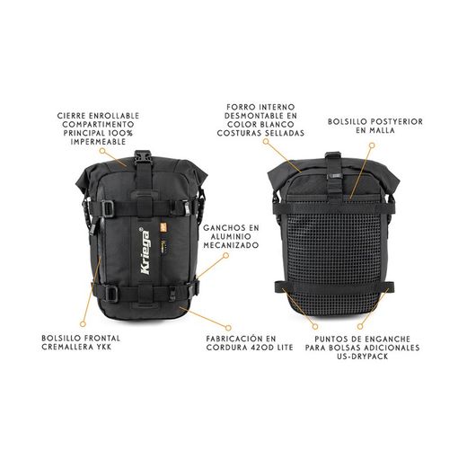 Bolsa kriega us-5 drypack cordura