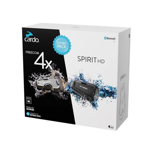Kit intercomunicador cardo freecom 4x / spirit hd