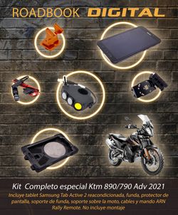Kit Navegador/Roadbook para ktm890/790 de 2021